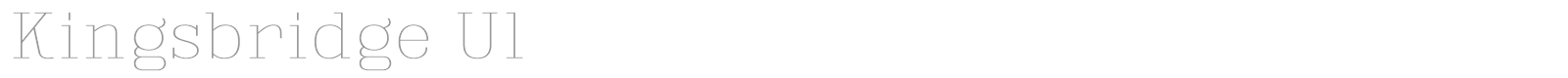 Kingsbridge font preview